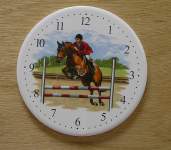 Show Jumping Clock Tile