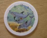 Dolphins Clock Tile