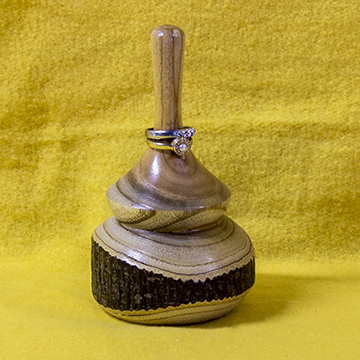 White Cedar Ring Stand