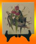 Possum Square Tile Clock