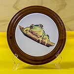 Green Tree Frog Tea Pot Stand